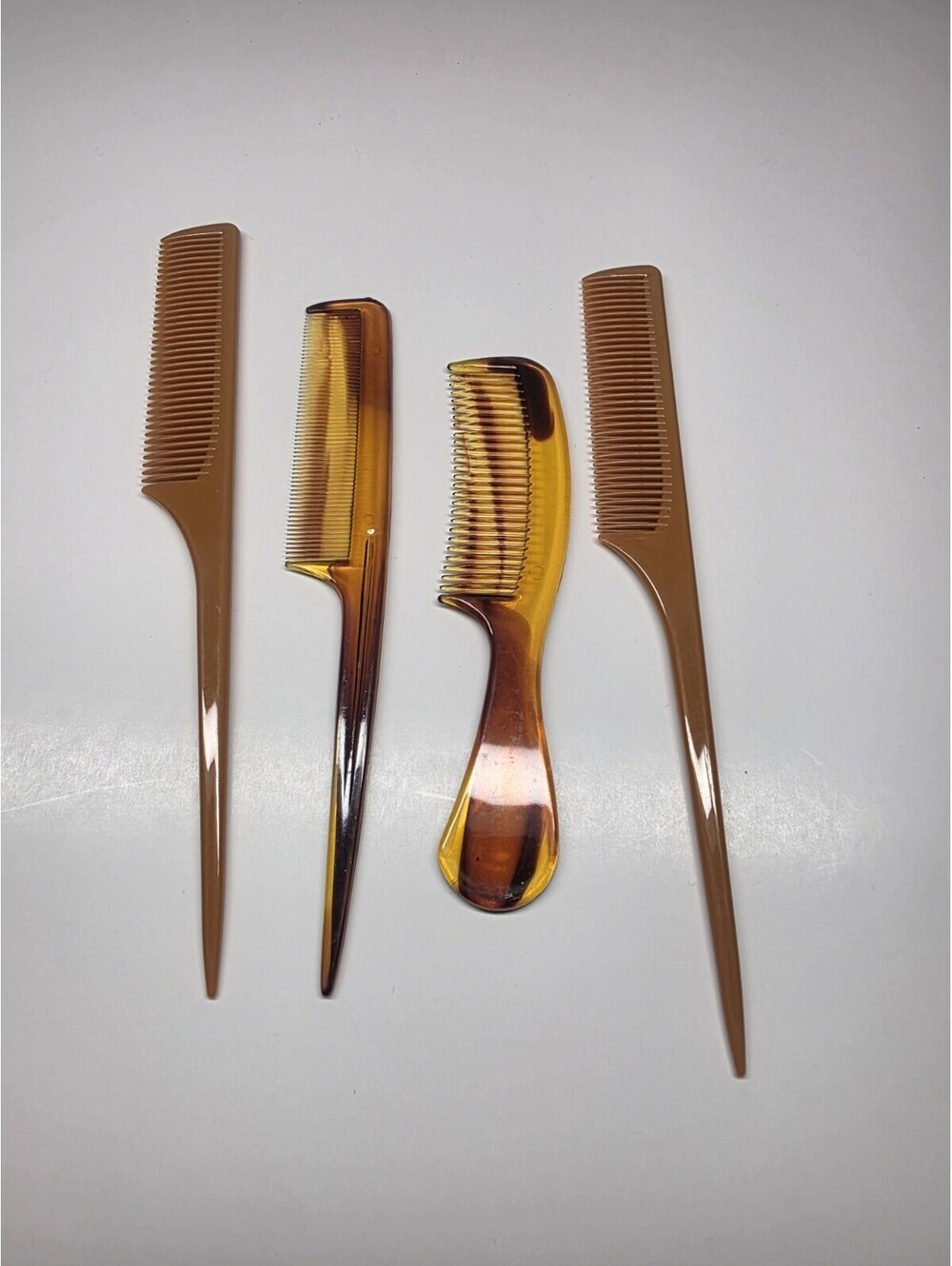 4 Pcs Hair Combs Salon Hairdressing Hair Style Barber Plastic Brush Comb Portabl